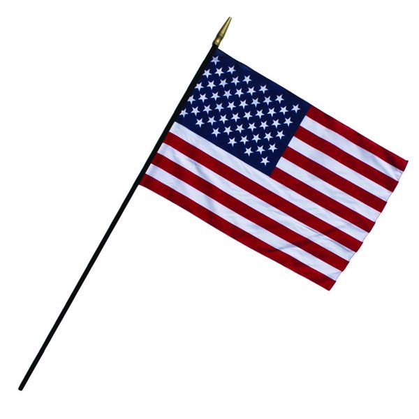 Flagzone Heritage U.S. Classroom Flag, 24 x 36in. Flag, 7/16 x 48in. Staff 1049344